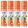 Badger Tangerine Breeze Classic Lip Balm, 100% Organic Lip Balm, Long Lasting Lip Care w/Light Silky Texture, Bright & Cheerful Lip Balm for Kids & Adults, 4 Pack