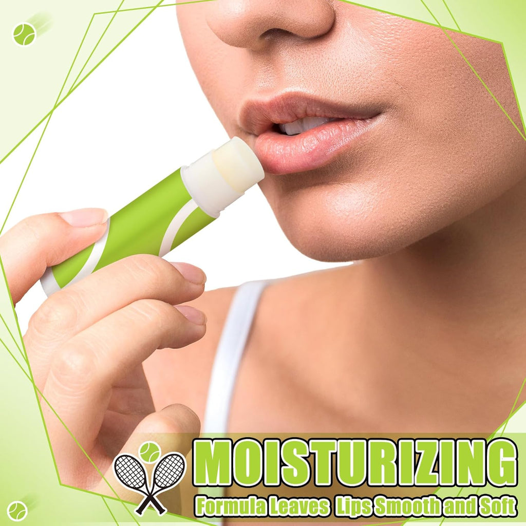 35 Pack Christmas Lip Balm Gifts Bulk Tennis Party Favors Christmas Tennis Sports Team Inspirational Gifts for Women Sports Lovers Players Team Teen Adults Coach Xmas Stocking Stuffers