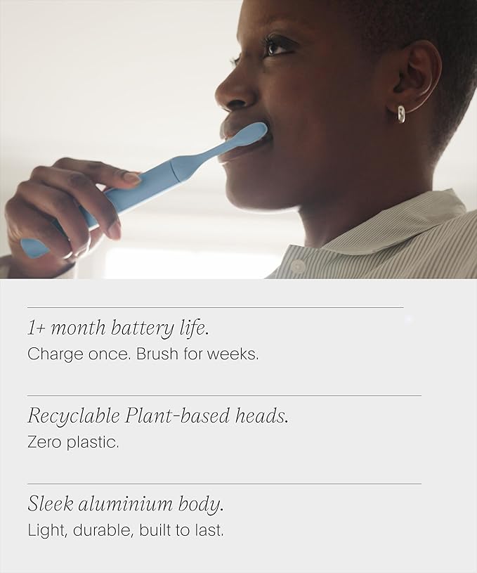 SURI 2.0 New Sonic Electric Toothbrush with Pressure Sensor & UV-Cleaning Travel Case | 1 Month+ Battery | Electric Toothbrush for Adults | Travel Toothbrushes | Tooth Brush | Blue