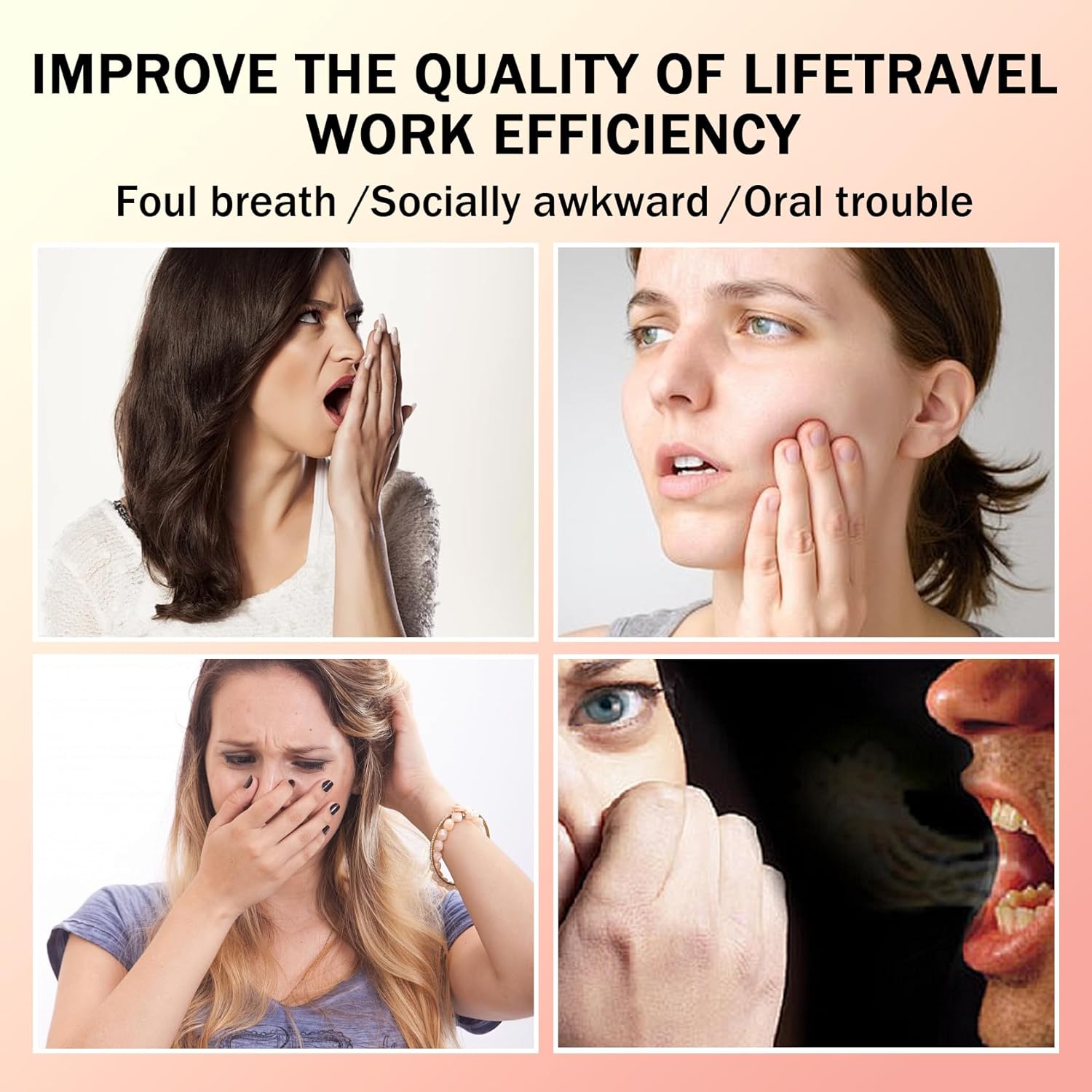 40PCS Peach Oral Care Travel Mouthwash,Fresh Breath Travel Size Mouthwash,Individually Wrapped Mini Mouth Wash,Refreshing Oral Mouth Rinse,Oral Cleaning Mouth Wash for Adults