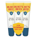Burt's Bees Lip Balm Stocking Stuffers, Moisturizing Lip Care Christmas Gifts, Rescue Relief - Relieves Extremely Dry Lips with Moisturizing Shea Butter & Echinacea, Natural Origin Treatment (3-Pack)
