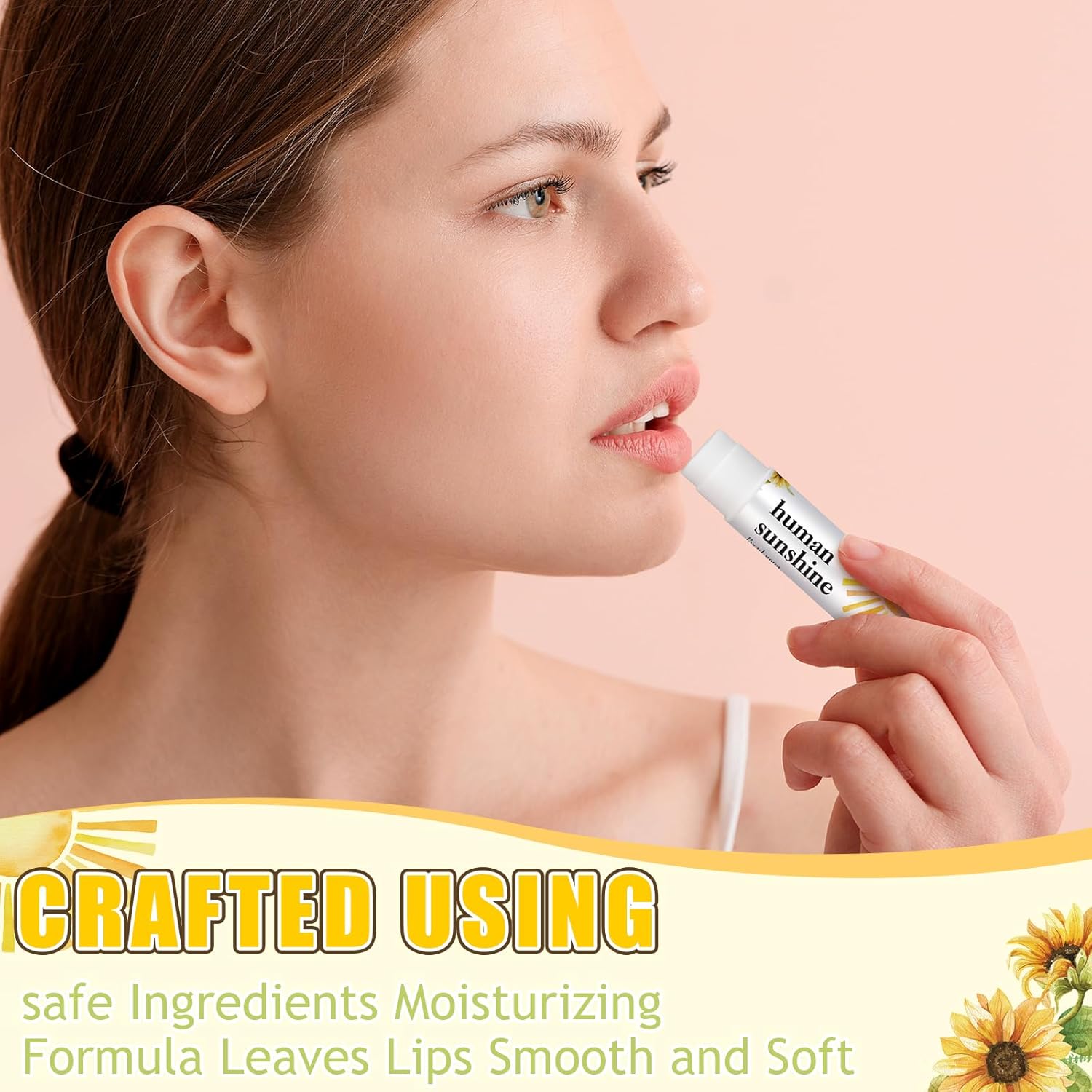 30 Pack Christmas Employee Appreciation Gift Lip Balms Bulk Staff Teacher Team Volunteer Thank You Gift Thanksgiving Christmas Appreciation Party Favor for Women Men(Human Sunshine,Yellow)