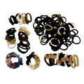 137 Pcs Hair Ties with Seamless High Elastic in Ponytail Holders Kit that don't Damage your Hair (6 Styles)