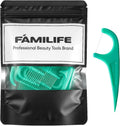 FAMILIFE Mint Floss Picks 90 Count Resealable Bag, Smooth Glide Dental Floss Picks for Adults & Kids, Durable Thread Flossers & Tooth Picks Flossers for Daily Floss and Fresh Breath Care