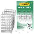 Orthodontic Wax for Braces Wax Individual Hygienic Packaging Dental Wax Dots (90PCS, Mint)