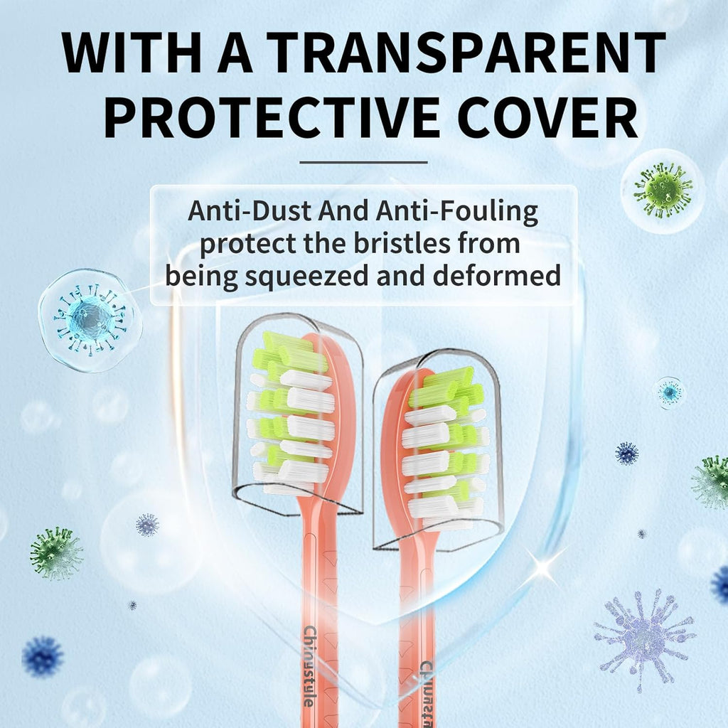 Replacement Toothbrush Heads Compatible with Philips One Sonicare Electric Toothbrush HY1200 HY1100, Tooth Brush Head Koi Red -10 Pack