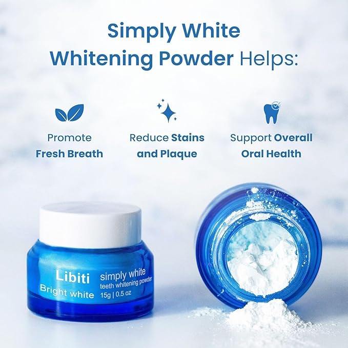 Teeth Whitening Powder Toothpaste-No Sensitivity-Removes Teeth Stains, Suitable for Tea Stains, Coffee Stains, Tobacco Stain Caused by Smoking