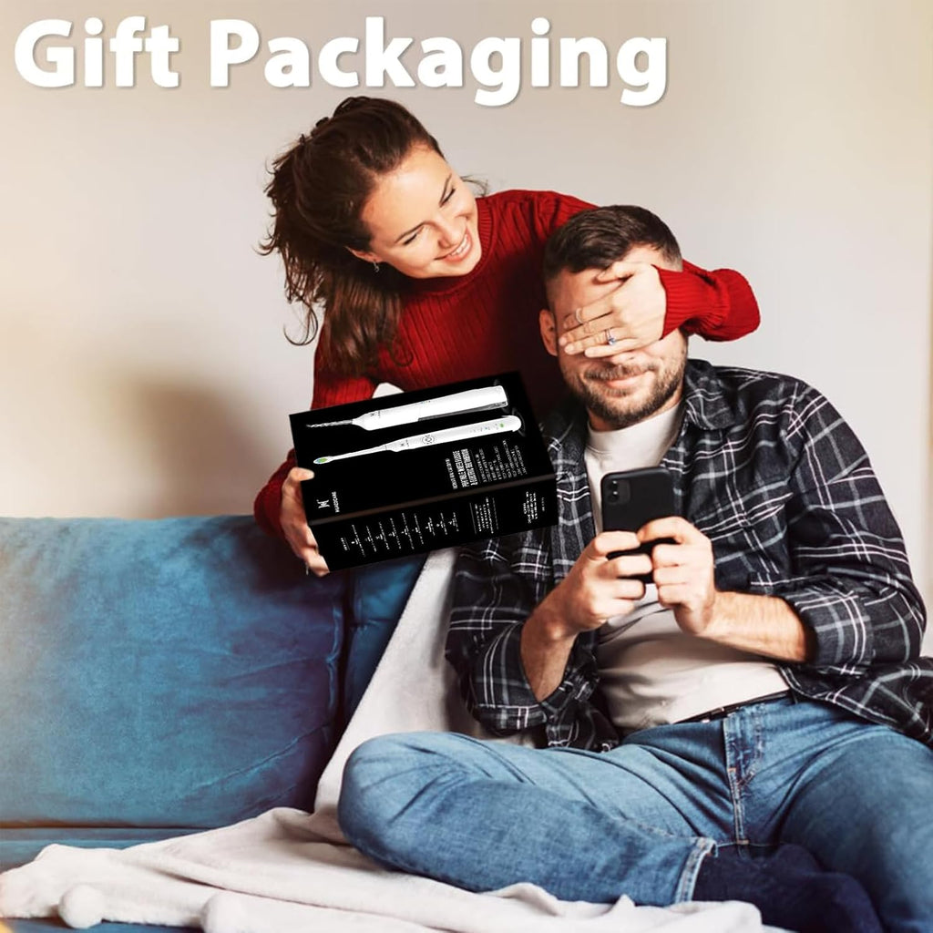 2-1 Oral Clean Kit- Water Dental flosser & Electric Toothbrush Combo- Brushing & Flossing- for Teeth Cleaning and Gum Health (White)