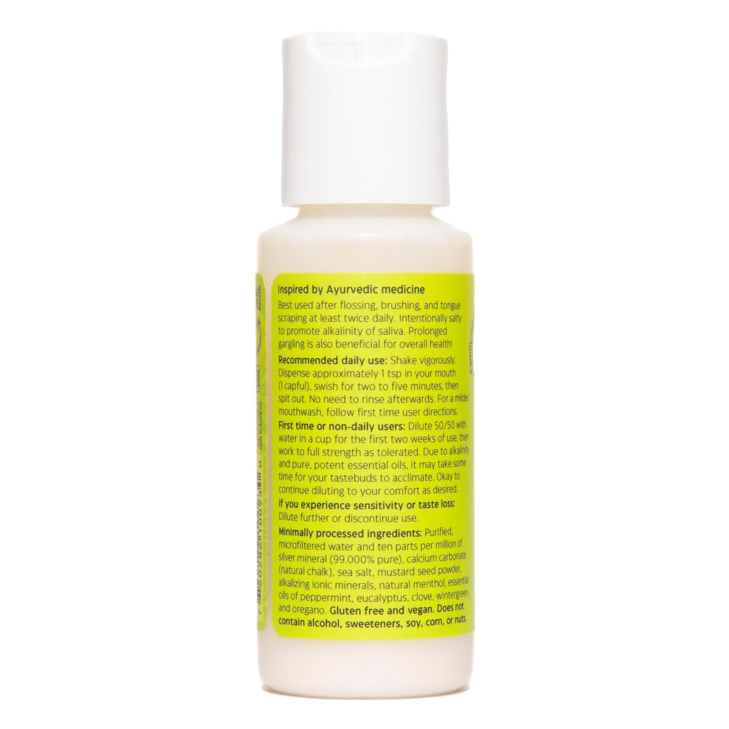 Uncle Harry's Natural Alkalizing Miracle Mouthwash | Adult & Kids Mouthwash for Bad Breath | pH Balanced Oral Care Mouth Wash & Mouth Rinse (2 fl oz)