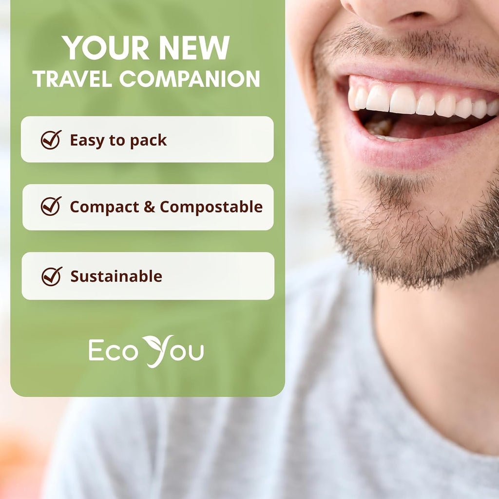 Biodegradable Floss Picks | 200 Count (4 Pack) | Mint Flavor, Candililla Wax | Sustainable & Reusable | Vegan & Cruelty-Free | Bamboo Floss Picks, Bamboo Toothpicks