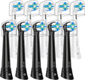10 Pack IO Replacement Heads Compatible with Oral b IO 2/3/4/5/6/7/8/9/10 Series Electric Toothbrush, Brush Heads Refills Compatible with Oral B IO for Teeth Clean (Black/White)