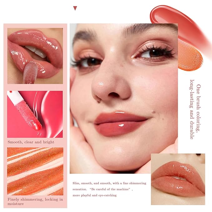 Yasovigi Lip Stain Lip Oil Plumping Lip Tint Moisturizing Lip Gloss, Transparent Lip Balm Care Stick Nourishing Repairing Non-sticky, Moisture&Lighten Lip Lines