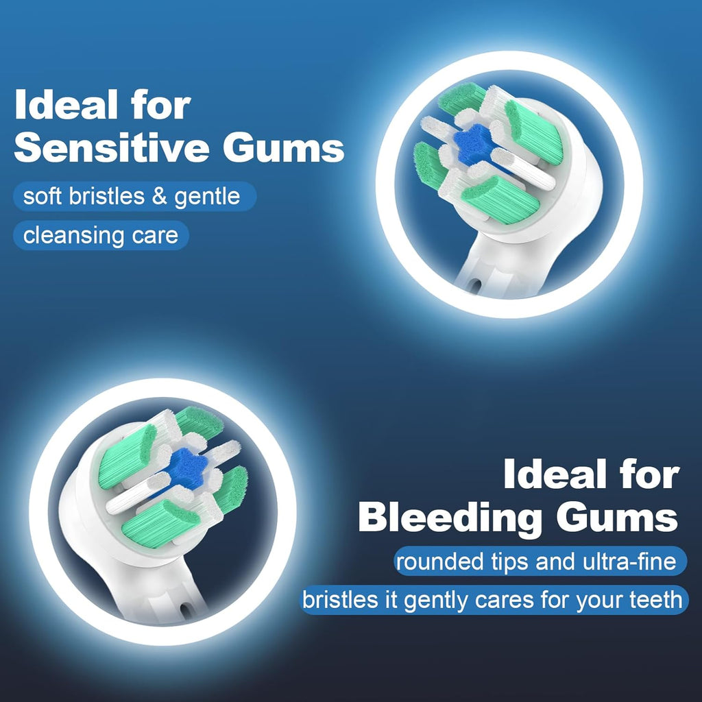 IO Replacement Heads Compatible with Oral B iO 2 3 4 5 6 7 8 9 10 Series Electric Toothbrush, 8 Pcs iO Brush Heads Compatible with Oral B for Teeth Clean & Gums Care (White)