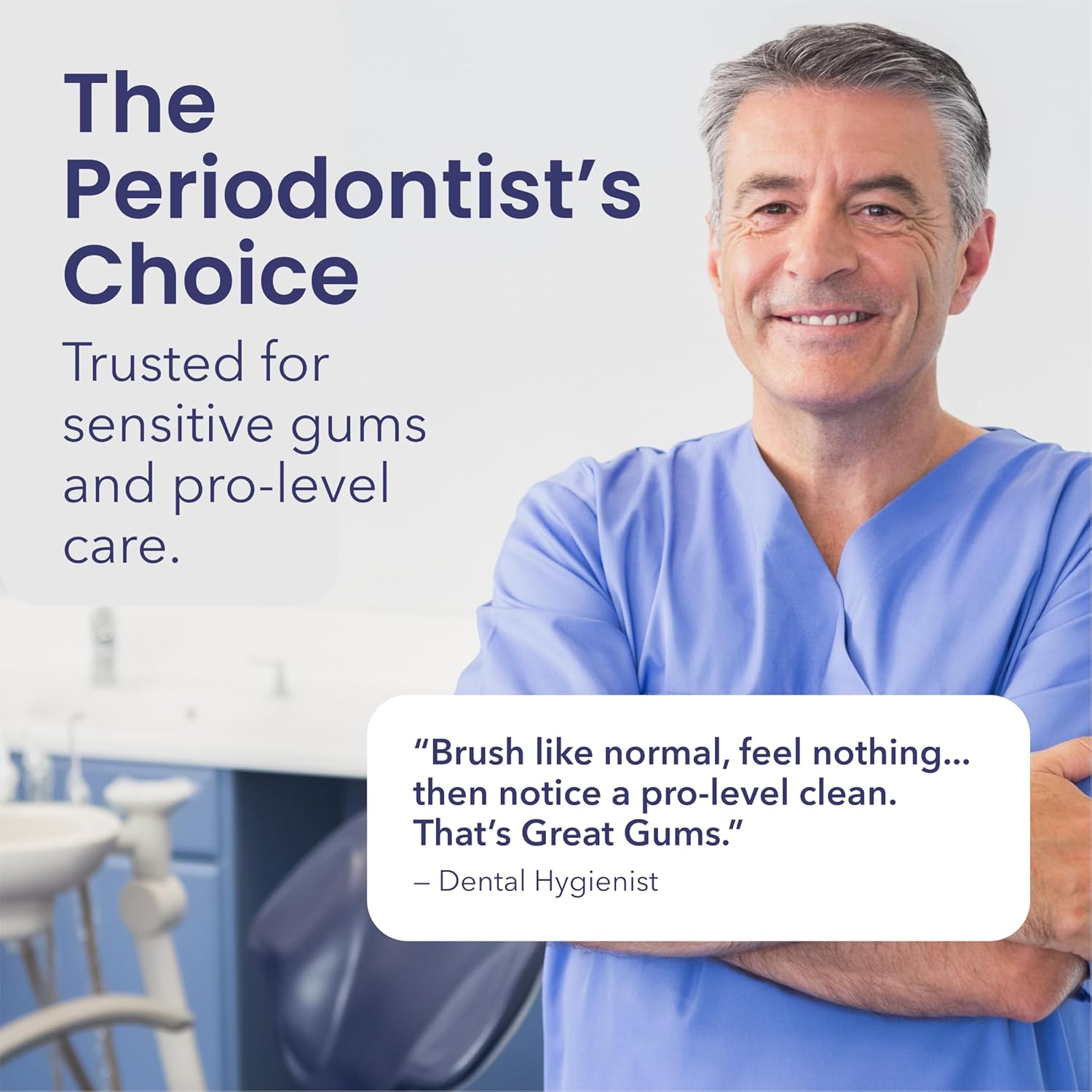 Bioelectric Orthodontic Toothbrush for Braces Care - Non Vibrating Dental Care Kit - Rechargeable Extra Soft Toothbrush for Sensitive Gums - Periodontal Oral Hygiene - 3 Brush Heads & Case