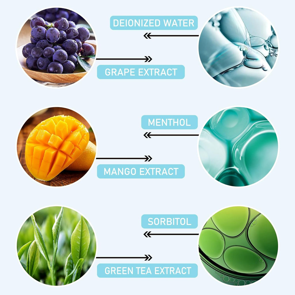 3 Flavors Mini Mouthwash Travel Size, Portable Individual Travel Mouth Wash for Fresh Breath, Refreshing Long Lasting Gentle Oral Care Mouthwash Packs(Pack of 60) Set B