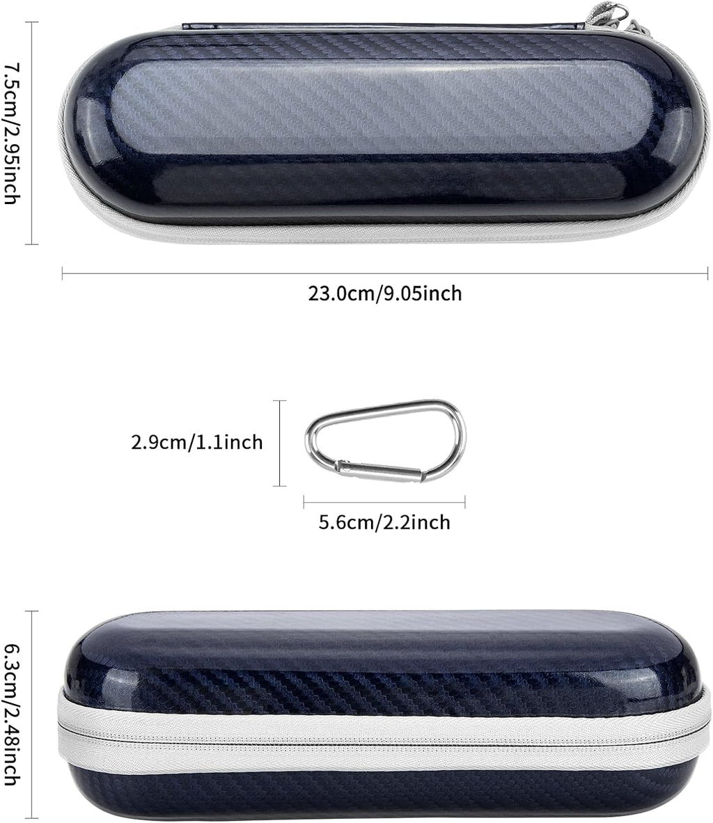 Yinke Hard Travel Case for Oral-B/Oral-B Pro 1000 1500 5000 7000 6000 9600 Smartseries/Philips Sonicare 4100 6100 5100 6500 7500/iO Series 4 7 8 9 Electric Toothbrush, EVA Protective Storage Bag