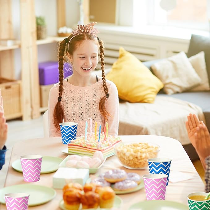 [300Pack] Paper Cups, 3oz Disposable Bathroom Cups, Mouthwash Cup, Cold Disposable Drinking Cup for Party, Picnic, BBQ, Travel, and Event (Strip)