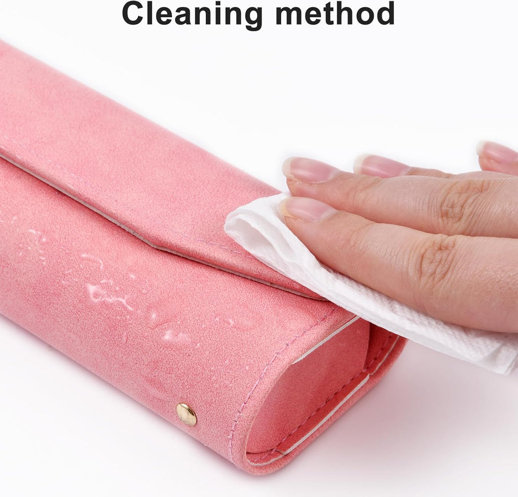 Leather toothbrush travel case, suitable for Oral-B/Oral-B Pro/Philips Sonicare electric toothbrushes, portable magnetic opening and closing protective bag