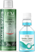 Smile Plus - Oral Wellness Oil (Rosemary and Peppermint) Essential Oils for Oil Pulling - 3.38FL Oz Whitening + Concentrated Mouth Wash, Travel Size - Spearmint Flavor - 60ML (2FL Oz)