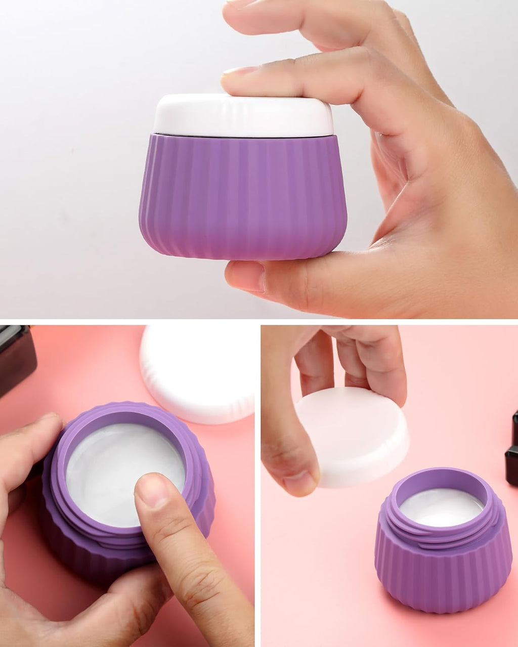 Travel Bottles 8 Pack, TSA Approved 3 oz Toiletries Containers, Leak Proof Silicone Squeezable Essentials Jars with Clear Bag