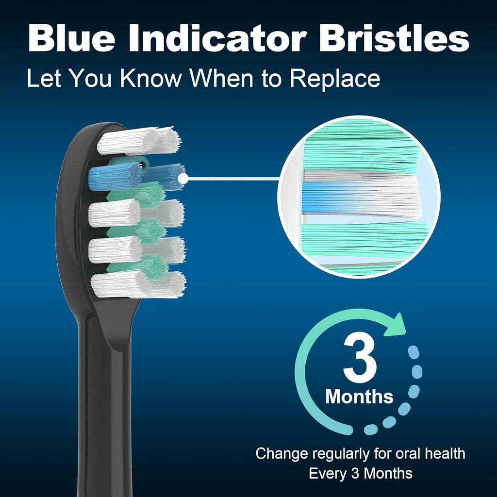 3 Pack Toothbrush Replacement Heads Compatible with WaterPik Sonic Fusion 2.0, FitMount Flossing Brush Head Fit for Water-Pic SF-01 SF-02 and 2.0 SF-03 SF-04