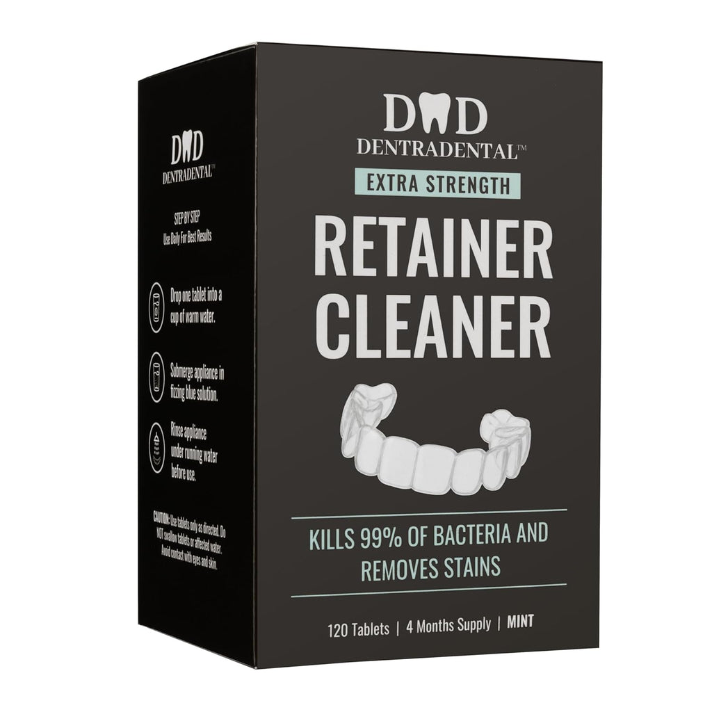 120 Count Retainer Cleaner Tablets for Aligner, Mouth Guard, Night Guard and More. Cleaning Tablets for Ultrasonic Cleaners - Fresh in 3 Minutes - 4 Month Supply - Mint