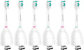 Aoremon Replacement Toothbrush Heads Compatible with Philips sonicare E-Series, 6 Pack Replacement Brush Heads Come with Caps