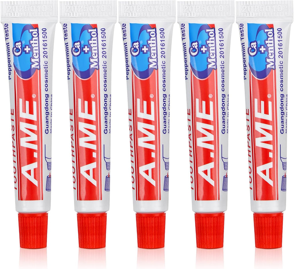Toothpaste Bulk Travel Size, Disposable Small Travel Portable Mini Compact Pocket Size Toothpaste for Bad Breath, Vacation/Hotel/Camping Shelter/Homeless/Nursing Home/Charity 0.35 oz/ 10g (30 Tubes)
