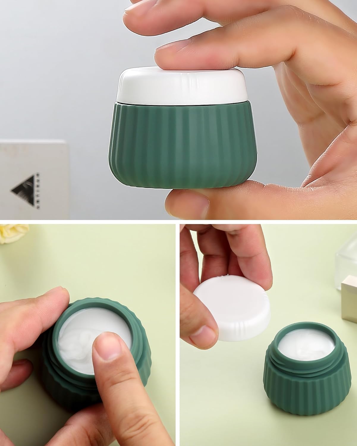 Travel Bottles for Toiletries 8 Pack, Tsa Approved Travel Size Toiletries 3 oz, Travel Containers for Toiletries, with Clear Bag, Leak Proof Silicone Squeezable Travel Essentials Creams Jars