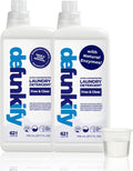 Laundry Detergent 62 Load/37.7 FlOz (2-Pack). 'Free & Clear' Liquid Laundry Detergent- Sensitive Skin. 'ProvenSafe' Laundry Soap Washing Detergent w/Odor & Stain Remover for Activewear & All Fabrics