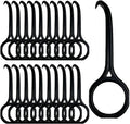 20PCS Aligner Removal Tool,Black Clear Aligner RemoverTools for Invisalign Removable Retainers, Aligners,Braces Removal Kit