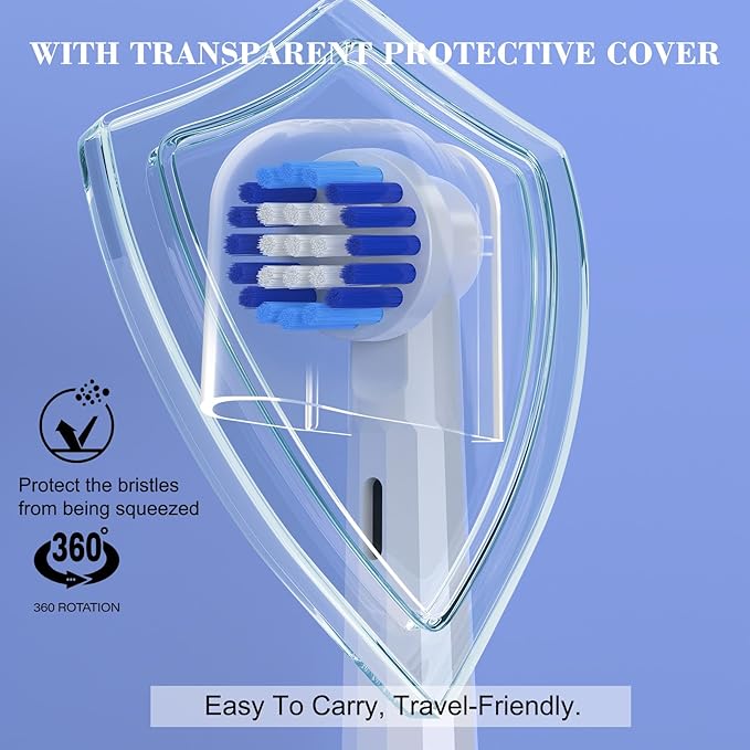 Replacement Heads Compatible with Oral B Braun Electric Toothbrush, 10 Pack Toothbrush Head Refill, EB20