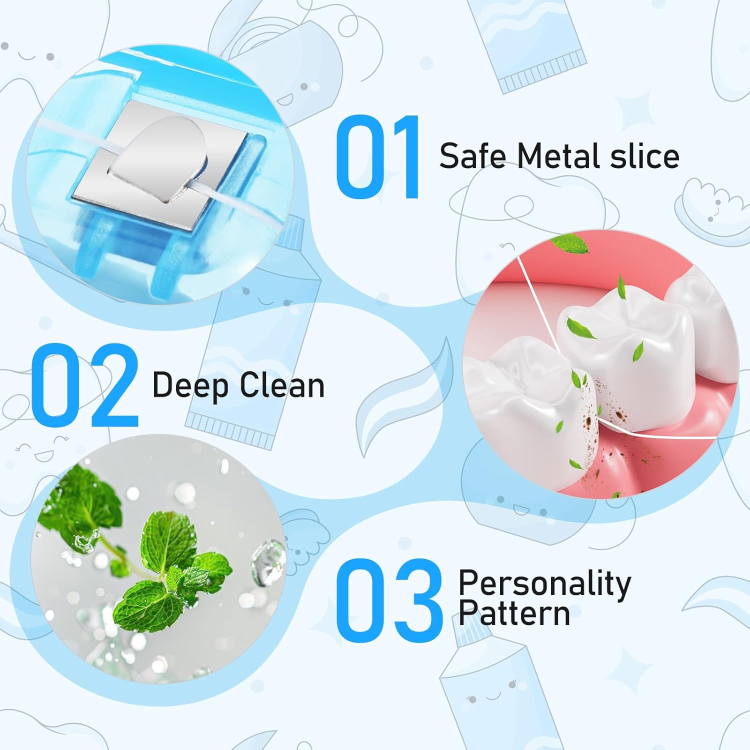 42Pack Dental Floss Bulk 50m Each Mint Travel Dental Floss, Mint Waxed Mini Travel Size Tooth Flosses Picks Pack Individually Wrapped for Oral Care Teeth and Gum Protection, Multicolor