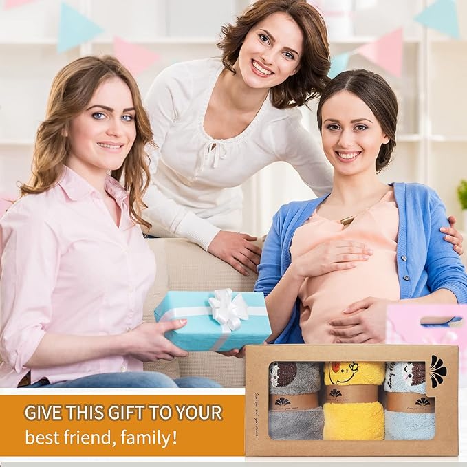 3 Pack Baby Bibs for Girls or Boys, Waterproof, Towel Toddler Bibs for 1-3 Years