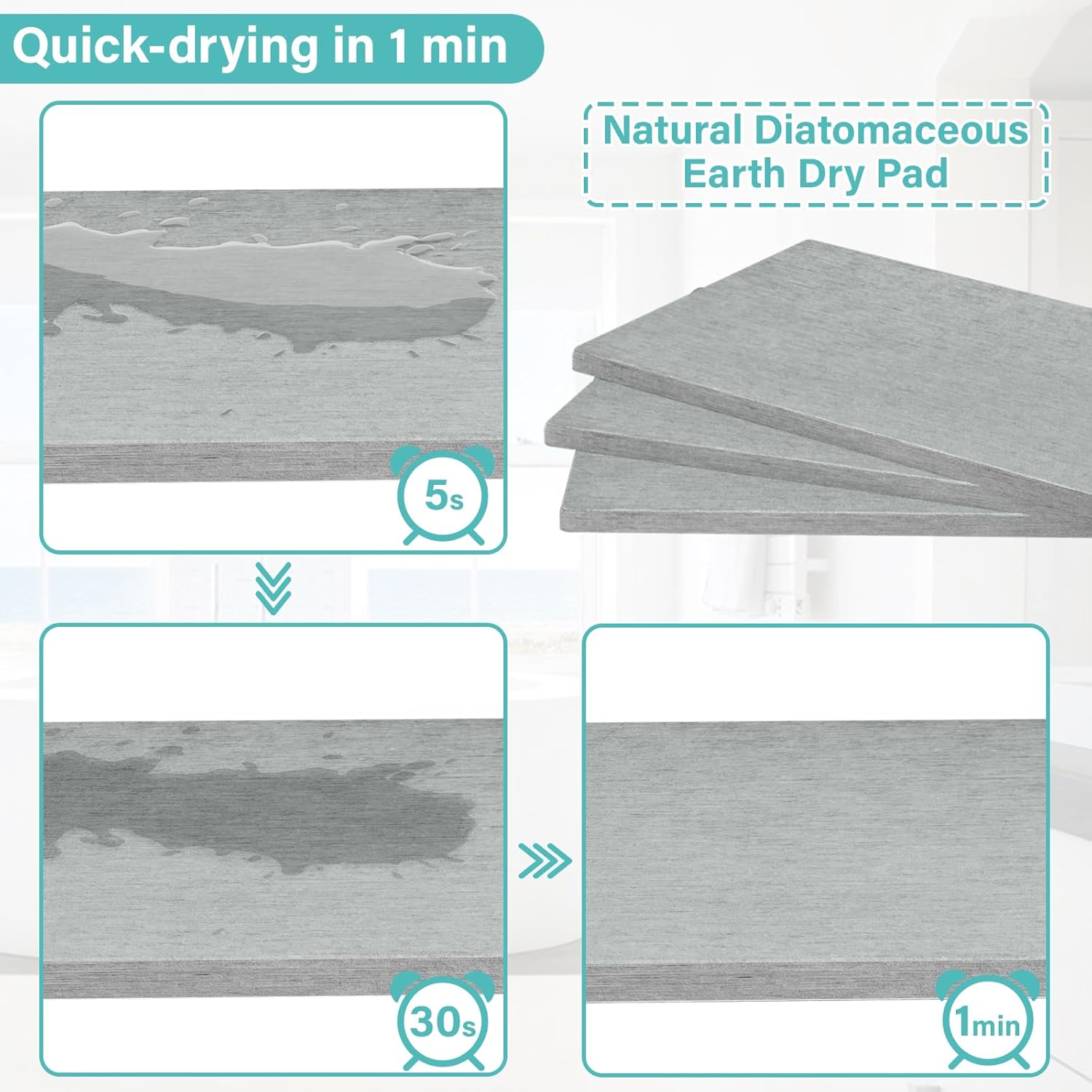 Toothbrush Holder Instant-Dry Organizer - Bathroom Countertop Organizer Kids Electric Toothbrush Toothpaste Holders - 7 Slots Bathroom Sink Accessories Storage Tooth Brush Counter Organization, White