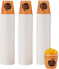 Tamone 300 Pack Halloween Cups 3 oz Bathroom Cups, Small Mouthwash Cups, 3 oz Paper Cups Disposable,3oz Orange Paper Cups for Party, Picnic, BBQ, Travel, Home and Event