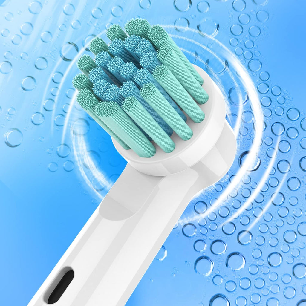 Replacement Toothbrush Heads Fit for Oral B Electric Toothbrushes, 8pcs, Extra Soft Bristles for Sensitive Gums Care, Round Head for Pro Timer