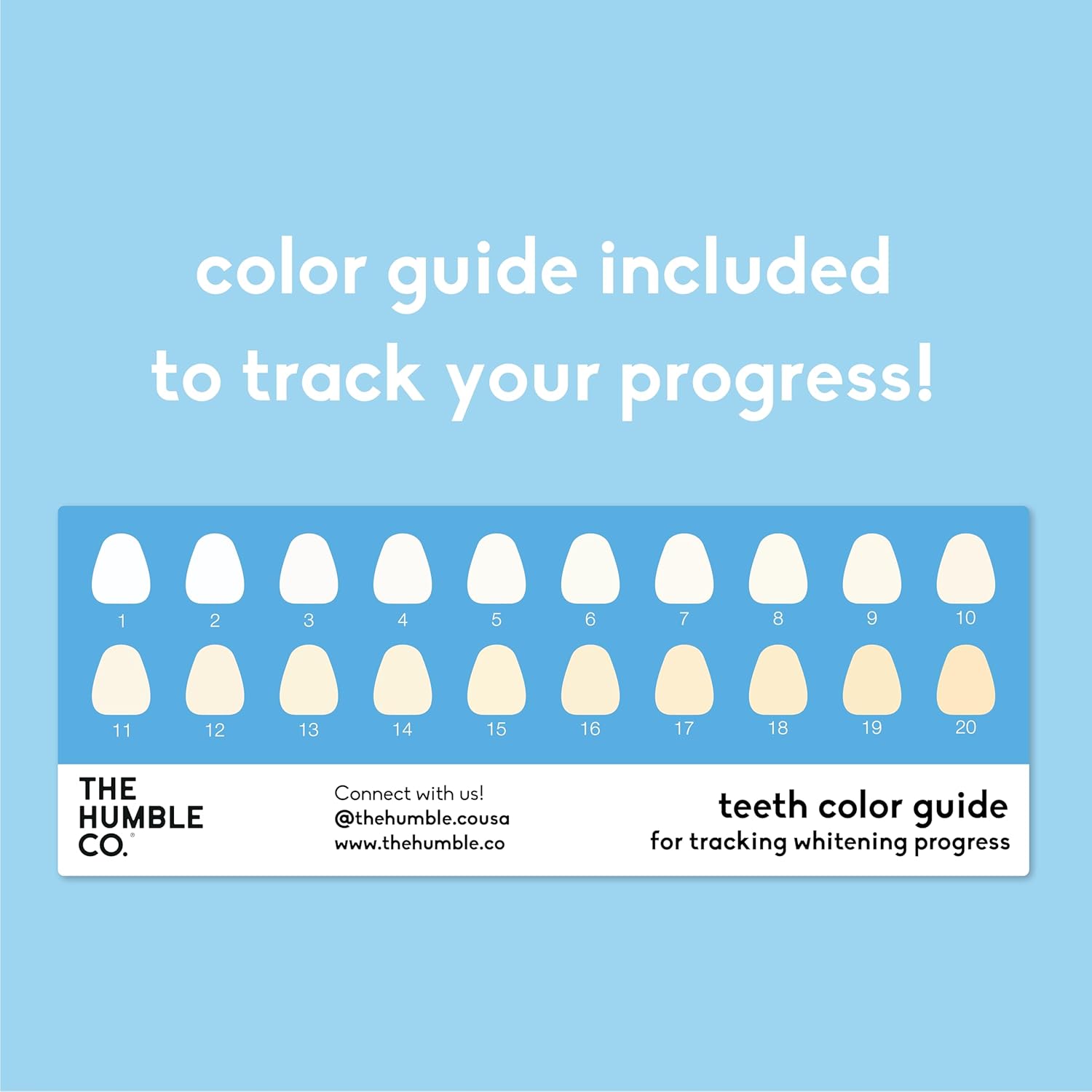 The Humble Co. Advanced Whitening Strips – Sensitive Teeth Whitening Strips, Enamel Safe and Peroxide Free for Sensitive Teeth, Vegan and Cruelty Free (14 Treatments, 28 Count)