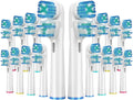 16 Pcs Double Heads Replacement Toothbrush Heads Compatible with Oral B Braun,Electric Toothbrush Heads Refill for Pro 500/1000/1500/3000/7000/8000/9600