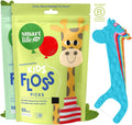 SmartLifeco Eco-Friendly Kids Flossers (100ct) - The Original Straw Wheat Dental Floss Picks for Children, Fluoride & PFA Free, Toothpick Flossing Sticks for Toddlers Teeth, No Shred Thread, Mint