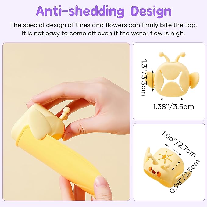 2 Pack Faucet Extender for Toddlers, PANIMOSI Kids Sink Extender for Bathroom, Kitchen, BPA Free, Food Grade Silicone Baby Hand Washing Water Spout Extender Fits Standard and Gooseneck Faucet