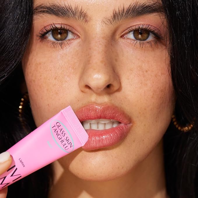 OLIVIAUMMA Mint Glass Skin Tanghulu Liptox - Korean Plumping Lip Balm with Peppermint, Shea Butter & Macadamia Seed Oil - Restore Dry Lips and Shine - Non-Sticky Lip Moisturizer - 10 ml