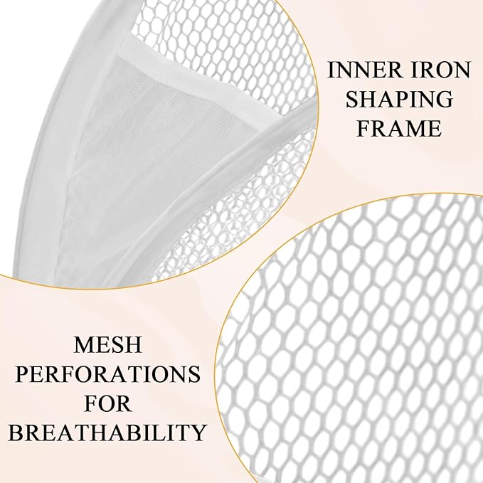 Mesh Collapsible Small Wall Laundry Baskets,3pcs Small Hanging Laundry Bag with Handle Portable Foldable Hamper for Hotel, University Dormitory Room Bathroom Travel Storage