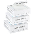 Disposable Face Towels Travel, 12"×12" Extra Large Face Towelettes, Ultra Soft Facial Towels for Sensitive Skin, Makeup Remover Dry Wipes, 60 Count (3 Packs of 20)
