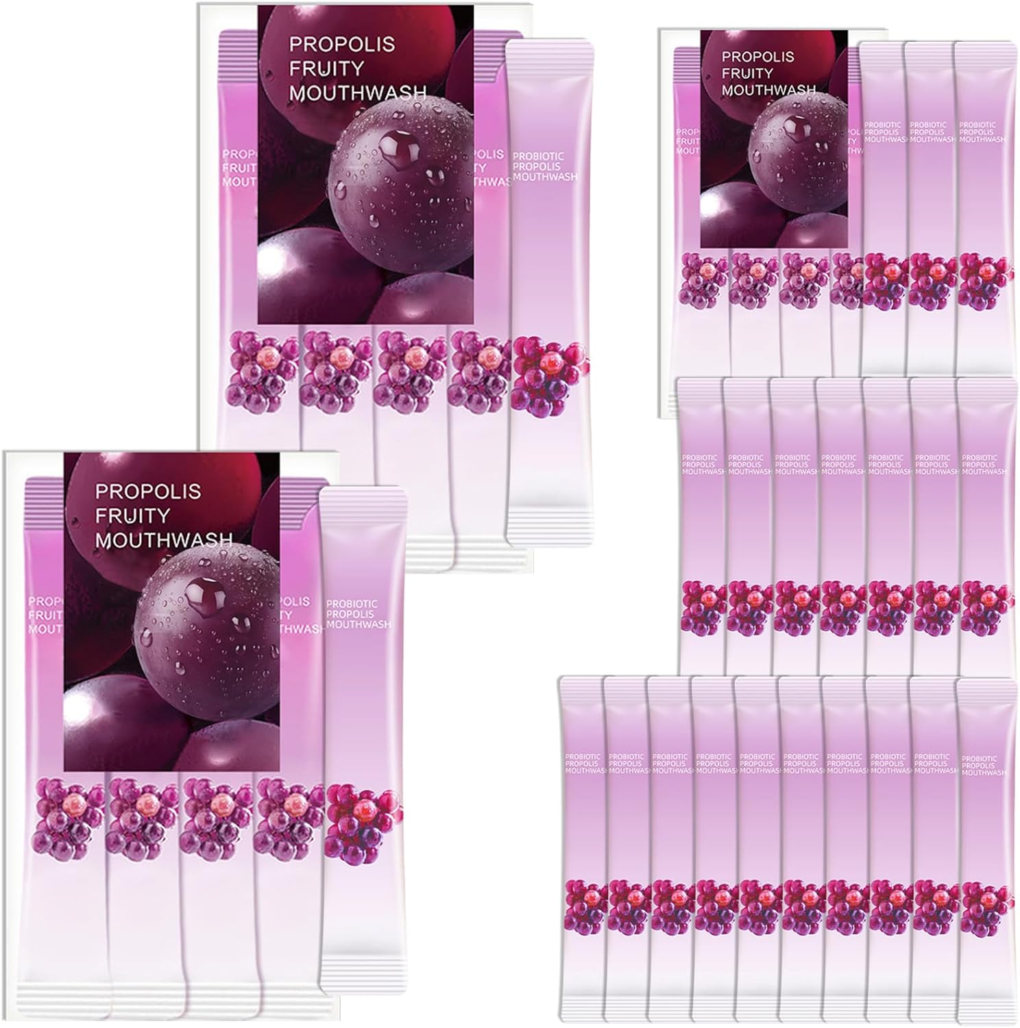 Travel Size Mouthwash,Mini Mouthwash Travel Size Bulk Portable Mouth Wash Set,Individual Small Travel Mouth Wash Packets for Fresh Breath(Pack of 60) A9