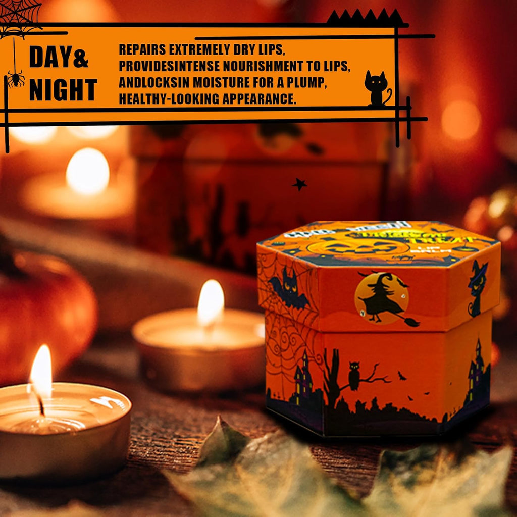 Yopela 19 Pack Halloween Lip Balm Party Favors, Lip Care Set with Vitamin E & Coconut Oil to Moisturize Repair Dry Chap Lips, 18 Flavors,Perfect for Trick-or-Treat Gifts or Goodie Bag Stuffers