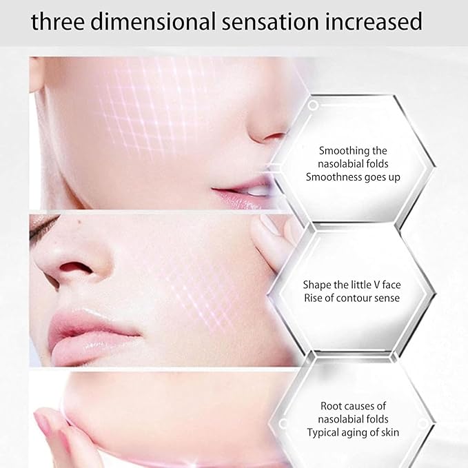 3 Box Face Nutrition Wrinkle Removal Lift Sticker - Microcrystalline Nasolabial Folds Removal Mask Laugh Line Lifting Mask Nasolabial Fold Stickers Facial Wrinkle Patches (Forehead Care)