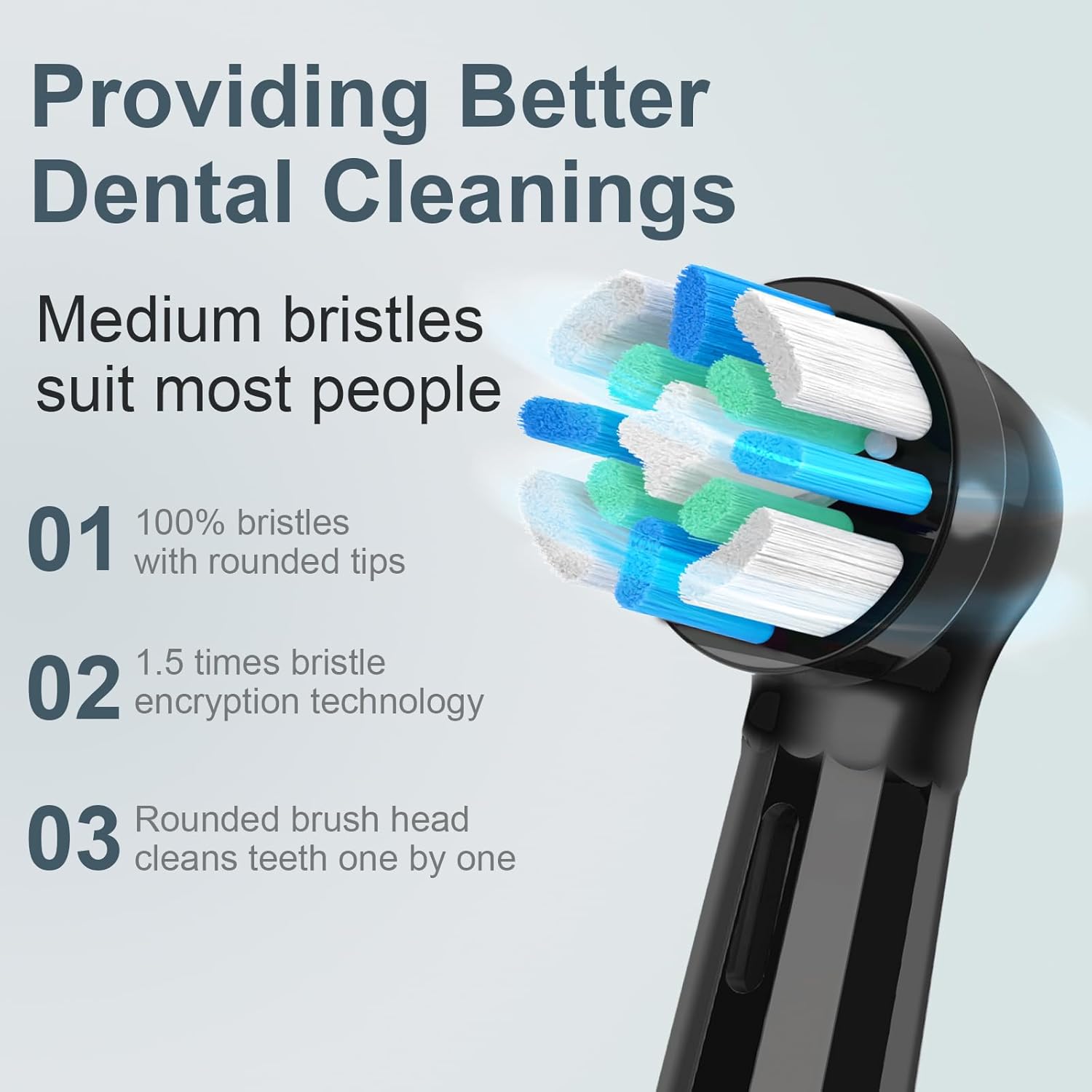 12 PCS IO Replacement Heads Compatible with Oral b IO 2/3/4/5/6/7/8/9/10 Series Electric Toothbrush, Brush Heads Refills Compatible with Oral B IO (Black)