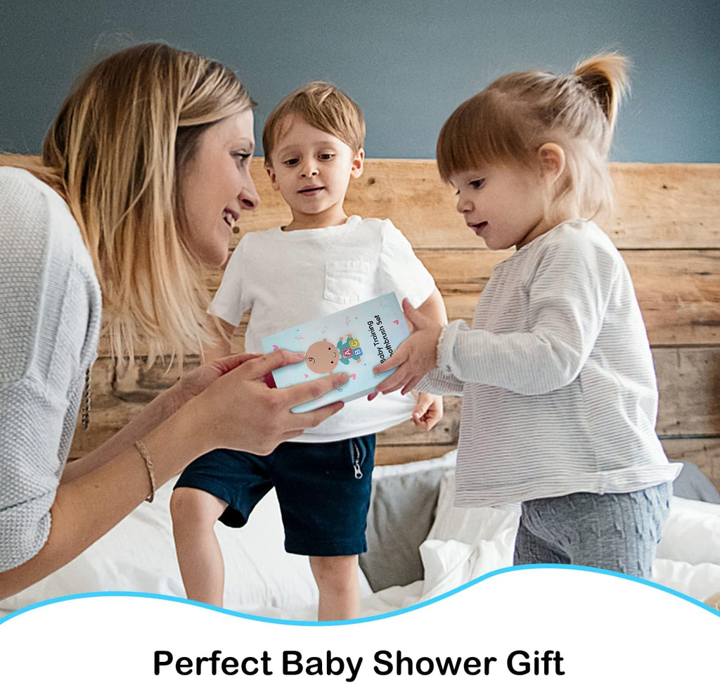 6 in 1 Baby Training Toothbrush Set - Infant to Toddler Toothbrush Oral Care Toothbrush - Food Grade Silicone,Extra Soft Bristles,Perfect for 6+,12+,24+ Months