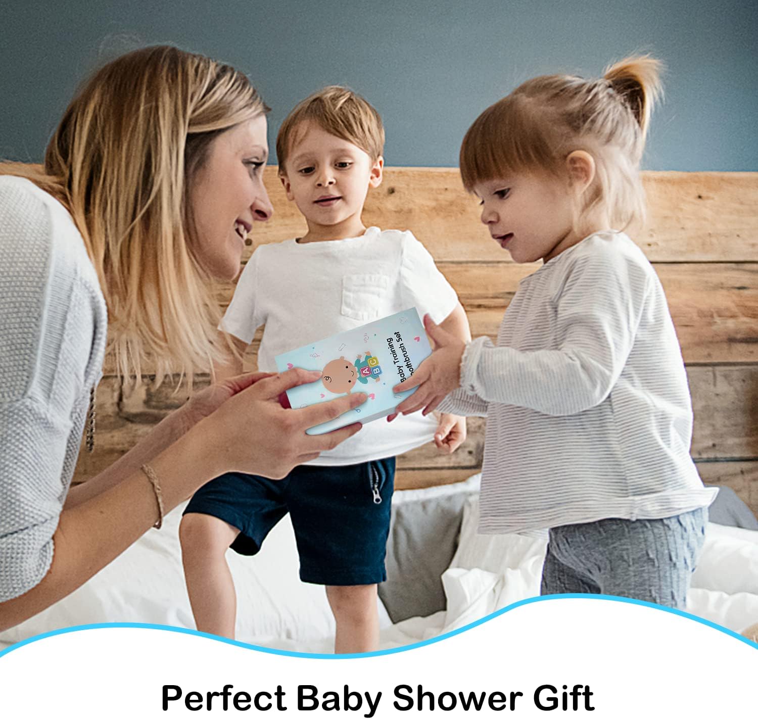 6 in 1 Baby Training Toothbrush Set - Infant to Toddler Toothbrush Oral Care Toothbrush - Food Grade Silicone,Extra Soft Bristles,Perfect for 6+,12+,24+ Months